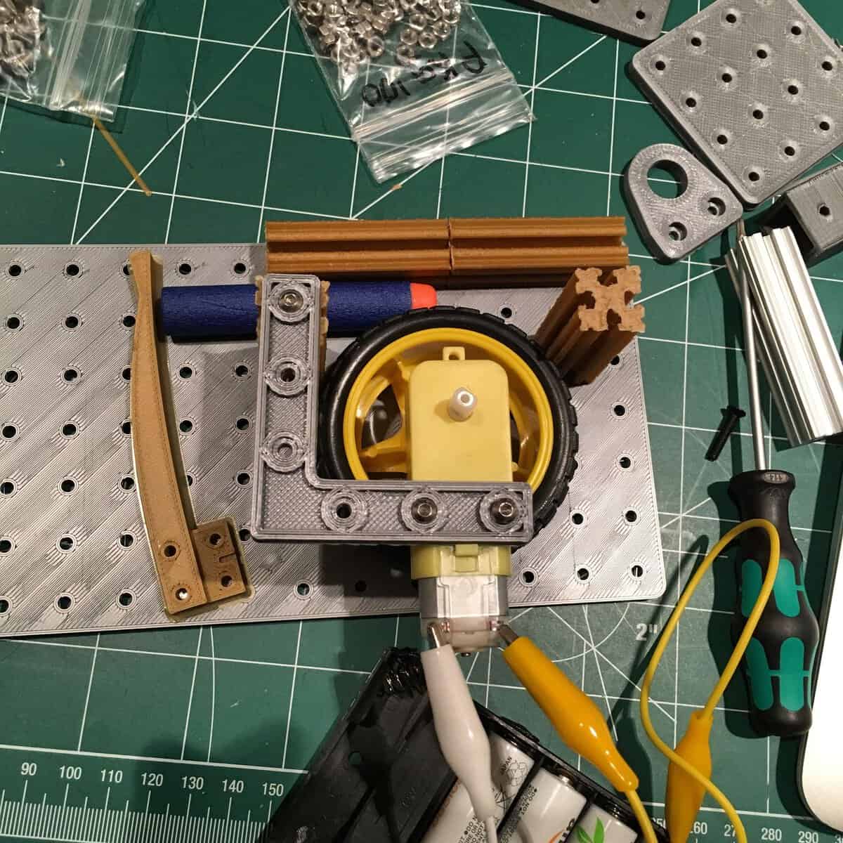 Wire power and ground and watch it move