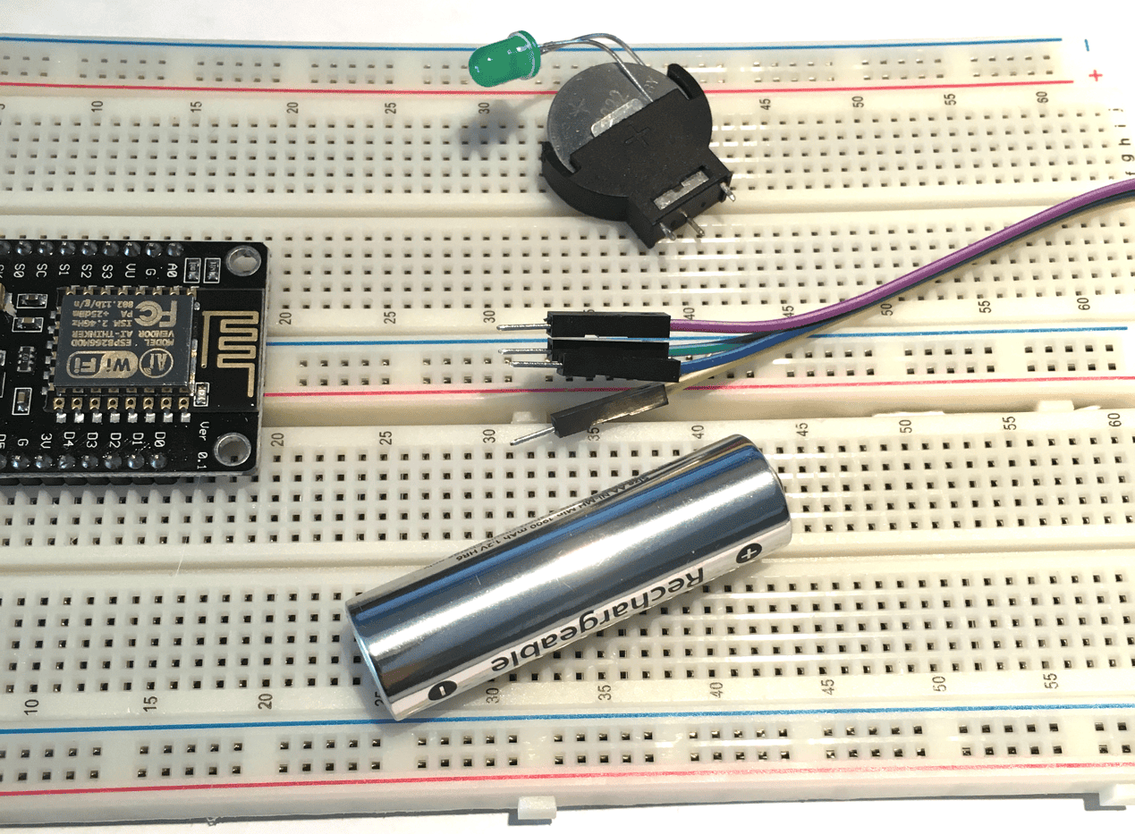Breadboards, wires, batteries