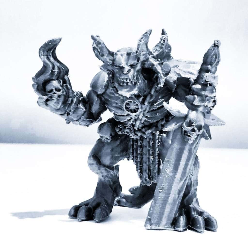 Demon miniature printed on prusa mk3s