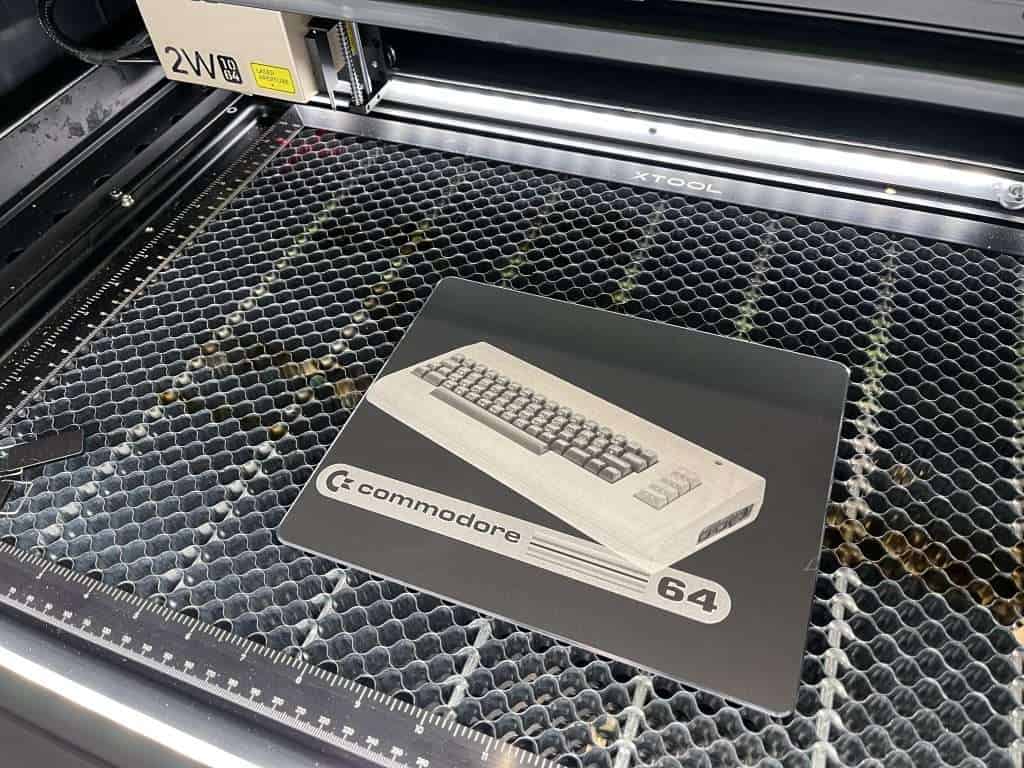 engraving metal on the xtool s1