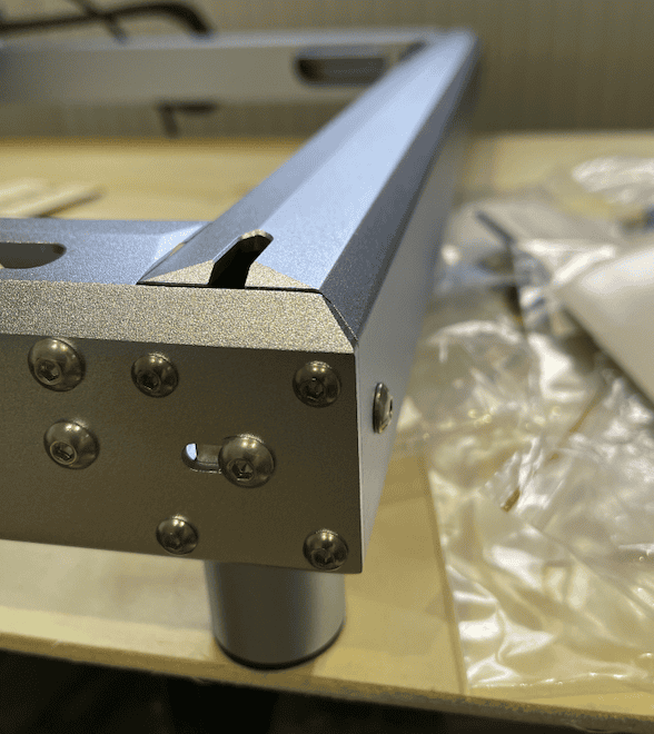 Temporary laser bed