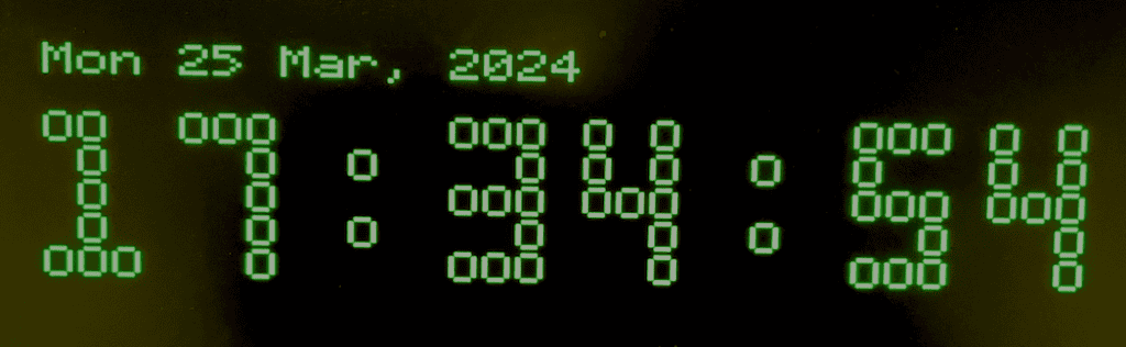 Digital clock using internet time