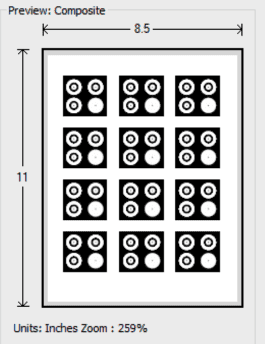 xcs targets to print out