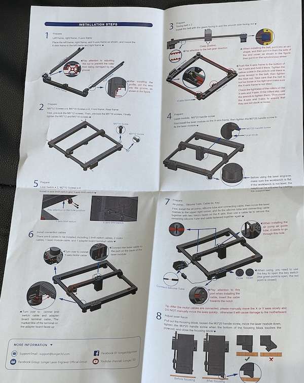 Longer B1 Laser instructions