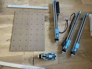 Genmitsu 4040 parts ready for assembly