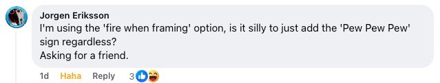 Jorgen Eriksson in the Creality Falcon Facebook Group