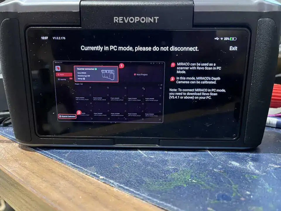 Revopoint Miraco desktop file transfer