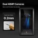 xTool F2 Ultra has two 48mp cameras for autofocus and ease of material and design alignment