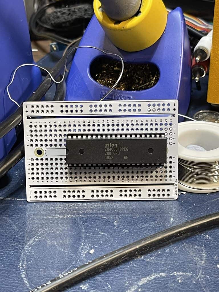 Z80 on a permanent breadboard