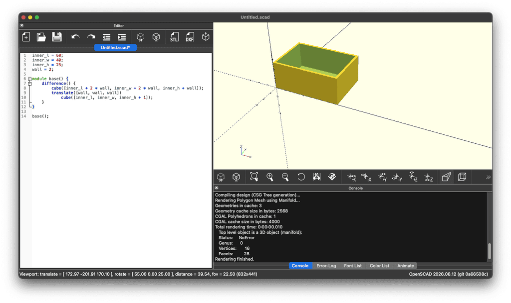 Creating a MakerWorld Customizer using OpenSCAD.
