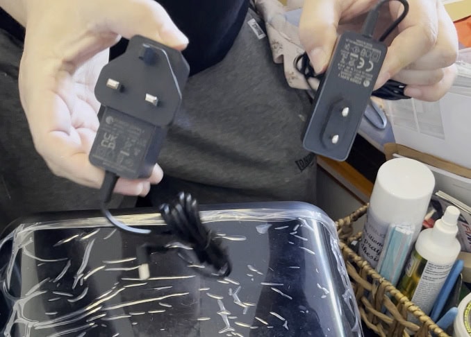 We were sent two power bricks